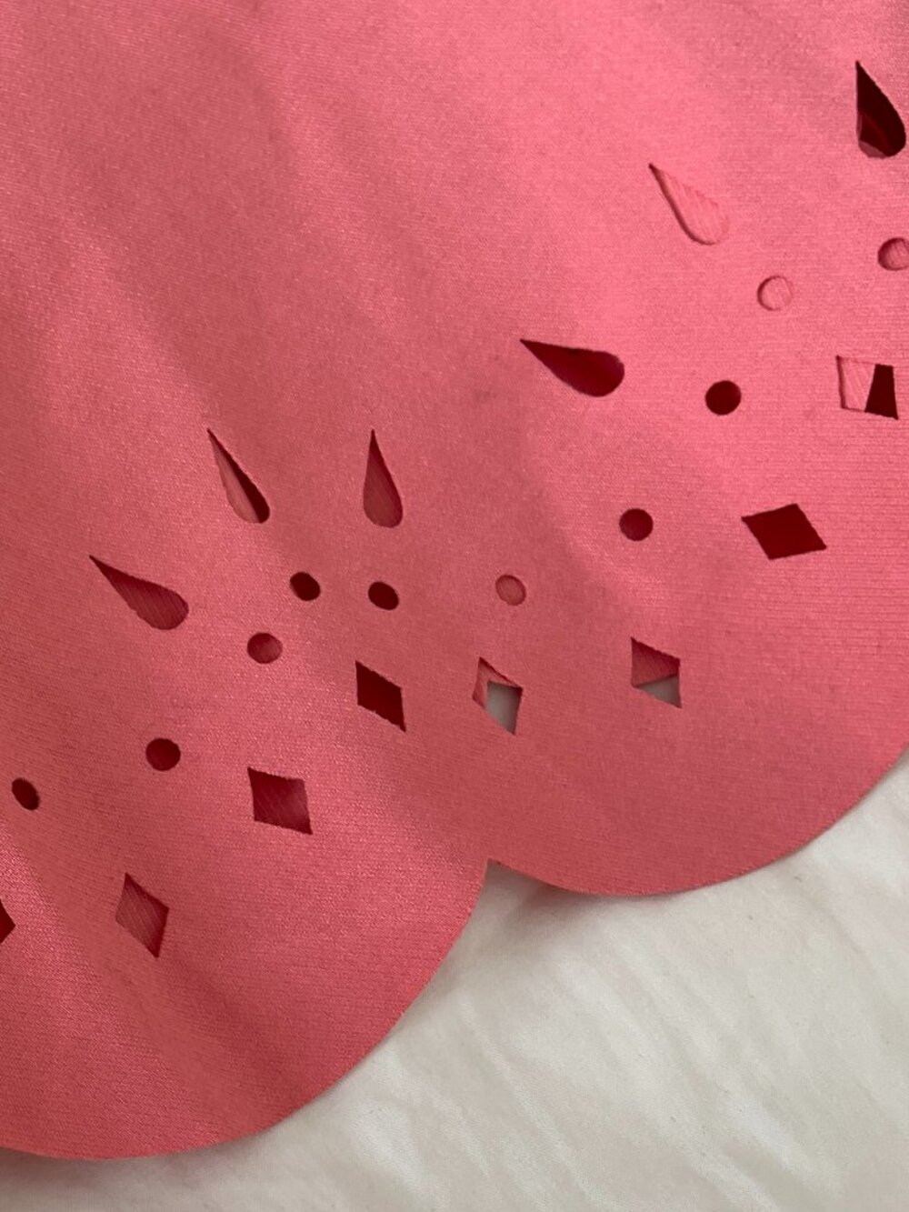 Coral Geometric Cut Out Dress by Loft - Picture 3 of 8